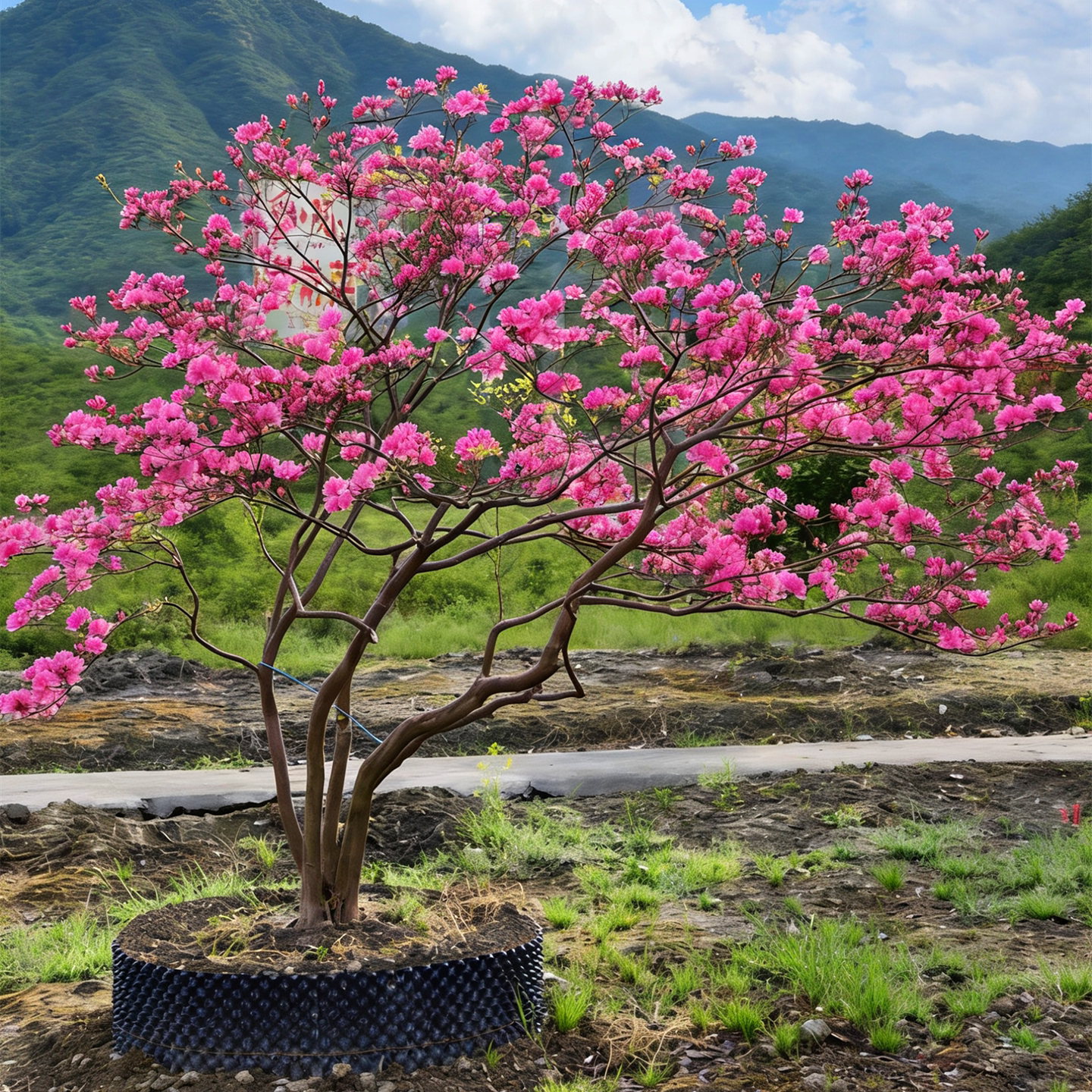 映山红老桩杜鹃花苗耐寒盆景树苗庭院造型造景绿化风景树映山红苗