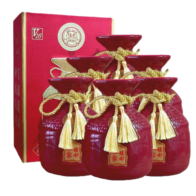 酒鬼酒 馥郁世家V16馥郁香型白酒500ml*6瓶整箱装 湖南名酒喜宴