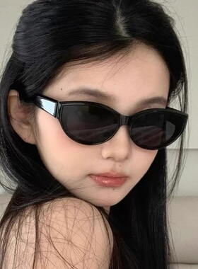 复古猫眼墨镜女2025新款jennie同款高级感防晒防紫外线gm太阳眼镜