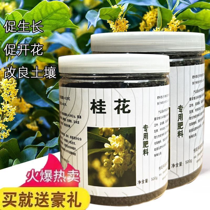 桂花花肥料专用肥酸性桂开花树专用肥桂花树肥料四季氮磷钾复合肥