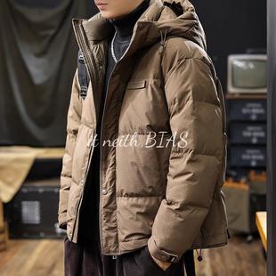 它newith 新保暖夹克 Bias美国覆古短连帽羽绒服男子2024年冬季