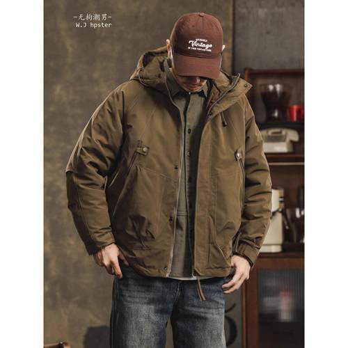 it neith BIAS潮牌高端工装羽绒服男冬季可卸内胆覆古保暖冲锋衣