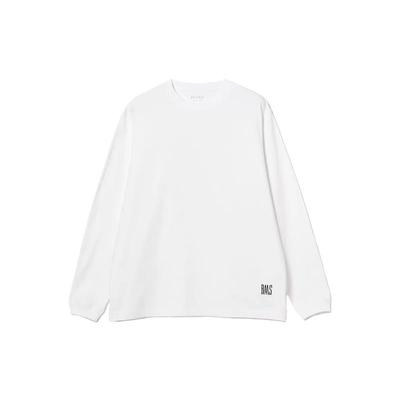BEAMS JAPAN 25SS 秋冬新品 日系字母刺绣男女基础款休闲长袖T恤