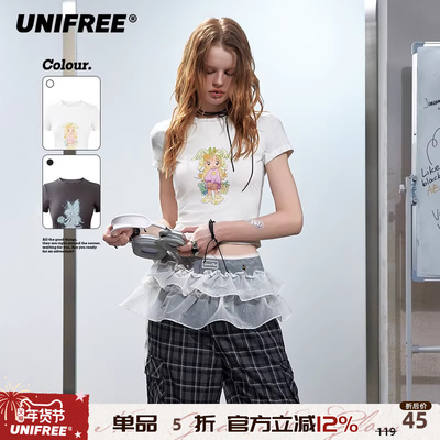 UNIFREE短袖美式复古T恤