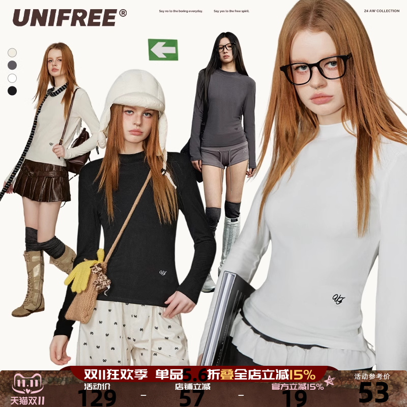 UNIFREE长袖T恤甜酷风
