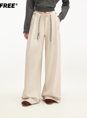 【呼呼严选专享】UNIFREE美式褶皱抽绳休闲裤卫裤U253P195V1V1