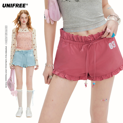 UNIFREE美式辣妹低腰休闲短裤