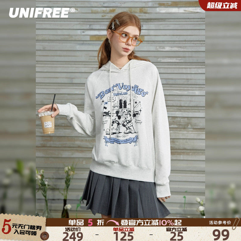 UNIFREE美式复古风卫衣