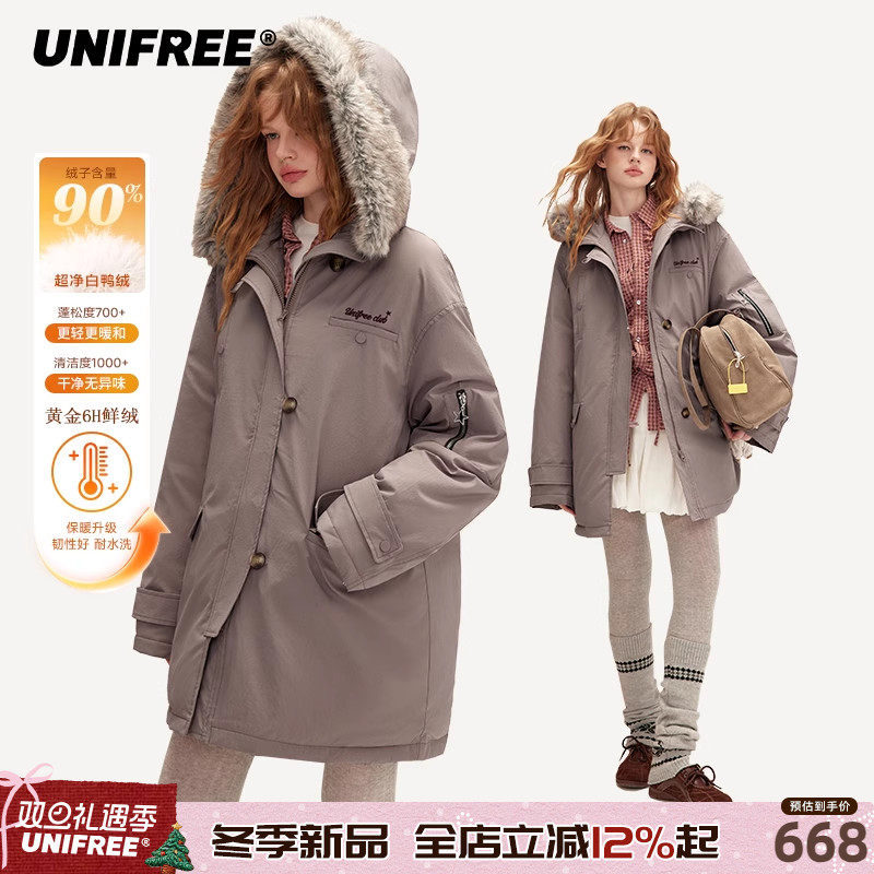 UNIFREE冬季加厚羽绒服
