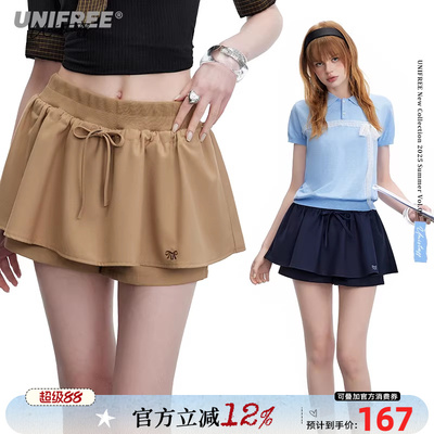 UNIFREE低腰miu系半身裙