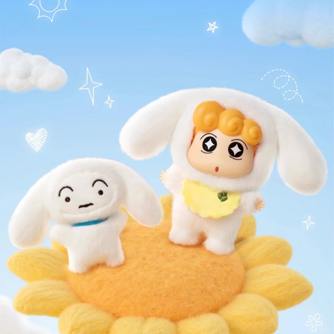 正版TOPTOY大耳狗x蜡笔小新游乐梦境系列毛绒盲盒潮玩挂件礼物