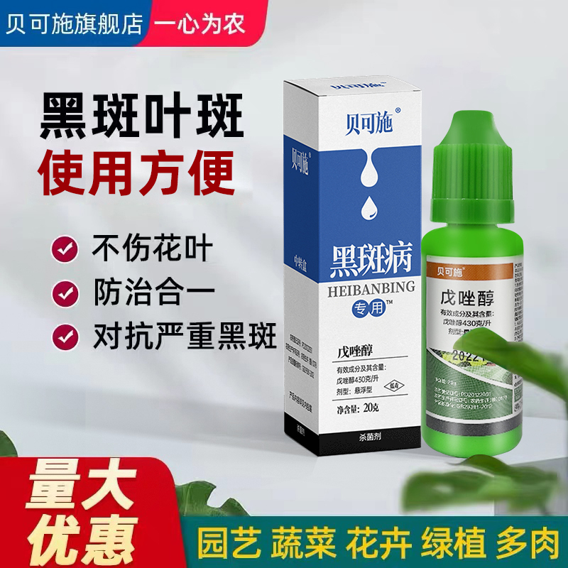 贝可施月季黑斑病专用药