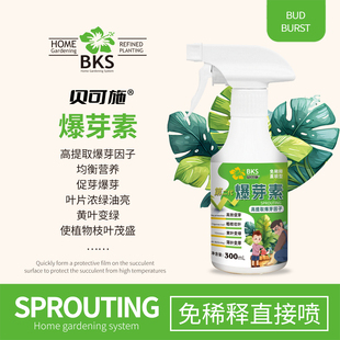 贝可施爆芽素促生长营养液促侧芽花卉绿萝红掌绿植通用发芽矮胖素