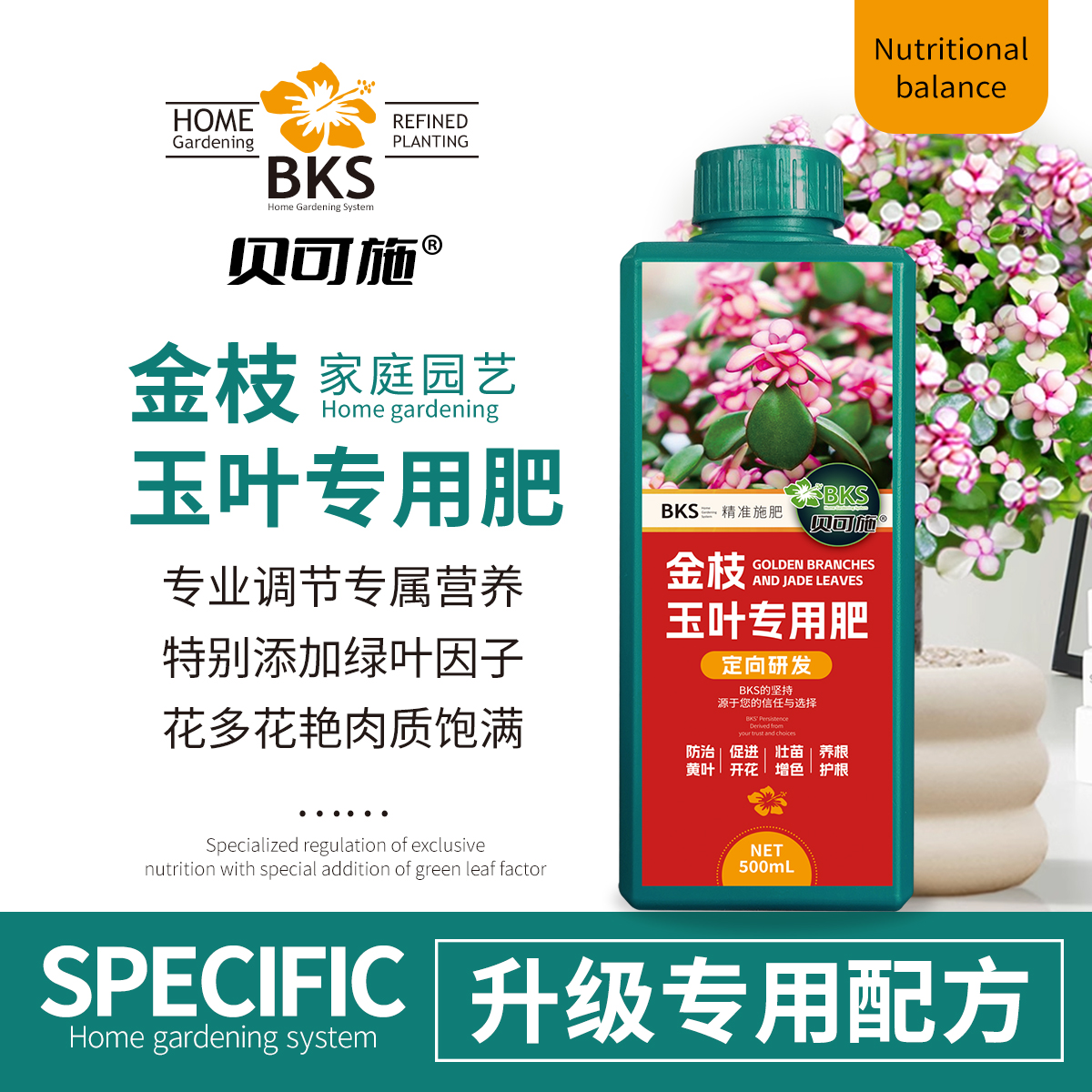 金枝玉叶专用肥防掉叶子花肥家用盆栽金枝玉叶通用营养液盆栽肥料