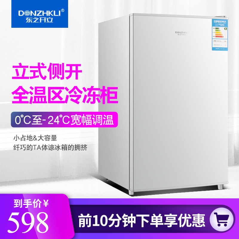 冰柜家用小型侧开门冷柜立式冷冻柜迷你雪糕柜单温商用母乳冰箱