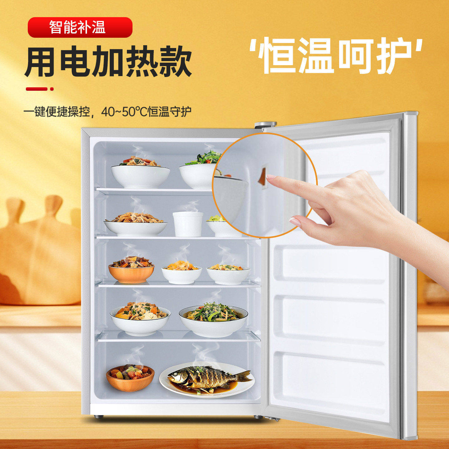 志高饭菜保温柜家用小型冬季厨房热菜宝放菜暖菜箱保温加热神器