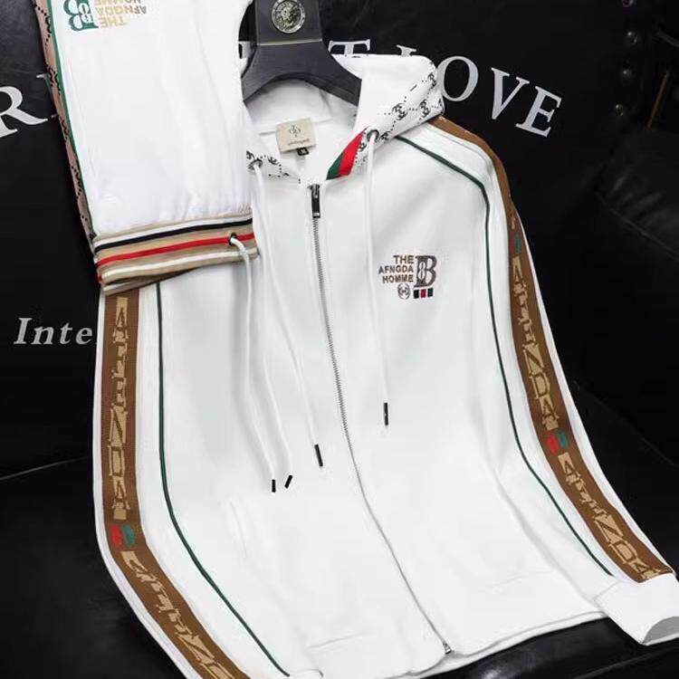 BellerLee 轻奢潮牌卫衣运动休闲套装男连帽春秋开衫高级感两件套