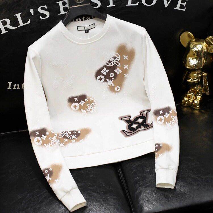 卫衣男2025新款痞帅风套头长袖T恤新款修身打底衫高级感休闲男装