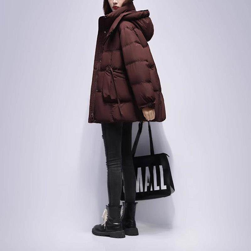 玛古芭红色短款羽绒服女款冬季2025新款轻薄大码小个子女保暖外套