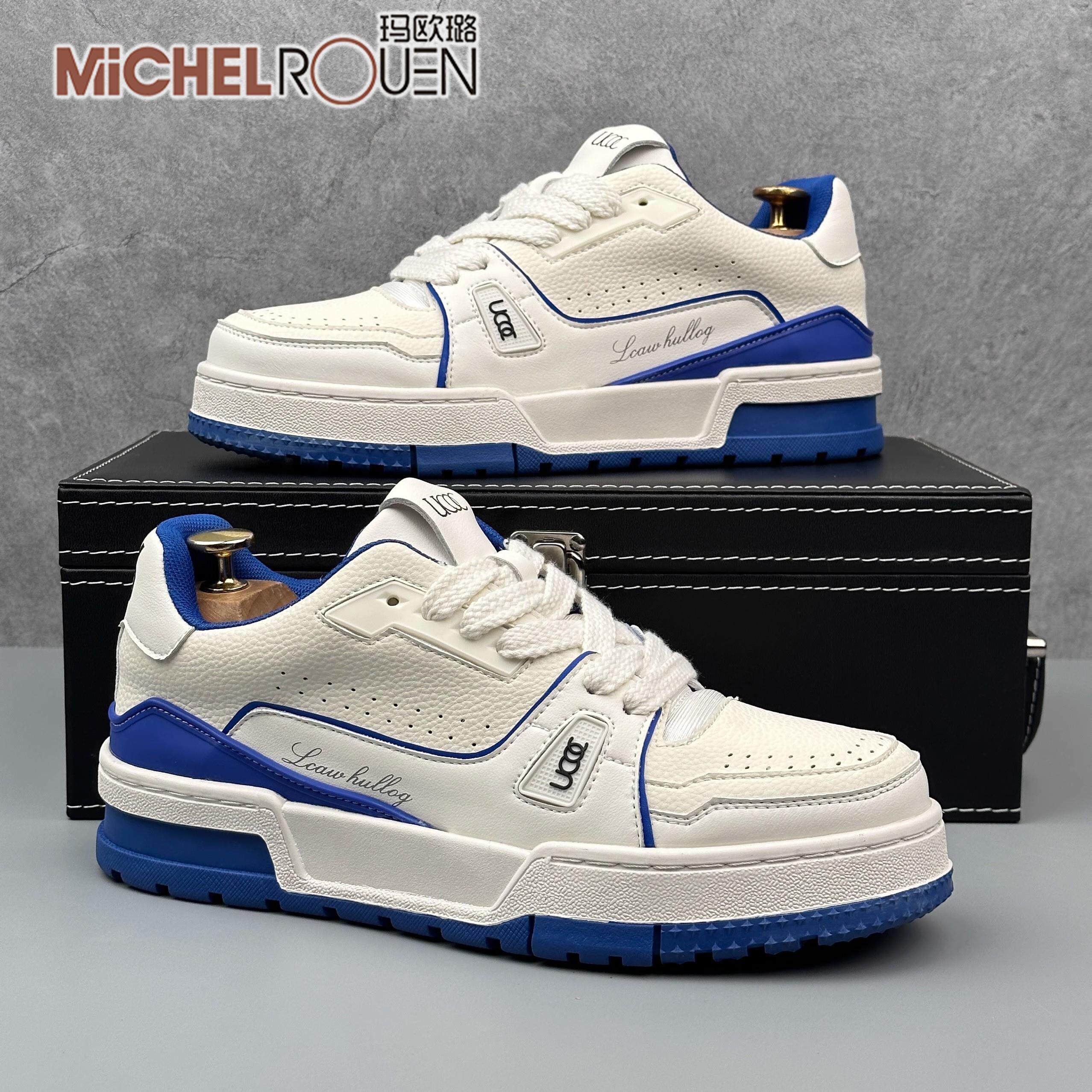 玛欧璐奢侈品牌高级2025春季新款潮牌百搭男士板鞋时尚厚底休闲鞋