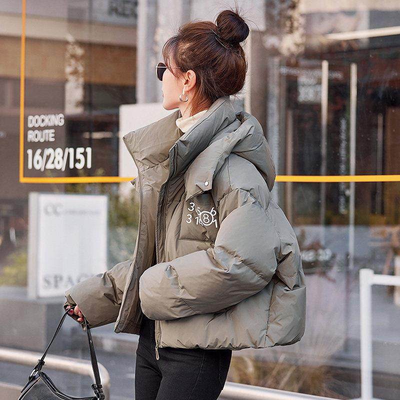 Lusam 短款羽绒服女2025新款冬季小个子高端洋气时尚加厚连帽外套