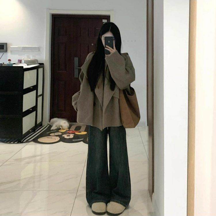 LILY MOST大翻领呢子大衣女2025新款毛呢外套赫本风高级感正流行,女装/女士精品,派克服,淘宝优惠券,粉丝福利购,淘宝优惠卷