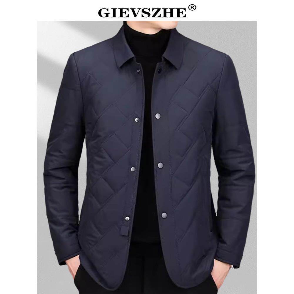 纪诗哲高端棉衣男中年2025年新款冬季加厚商务休闲棉服外套爸爸装