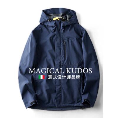 MAGICAL KUDOS冲锋衣外套户外防风软壳春秋男款运动风衣工装夹克