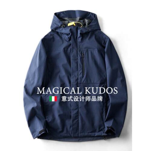 MAGICAL KUDOS冲锋衣外套户外防风软壳春秋男款运动风衣工装夹克