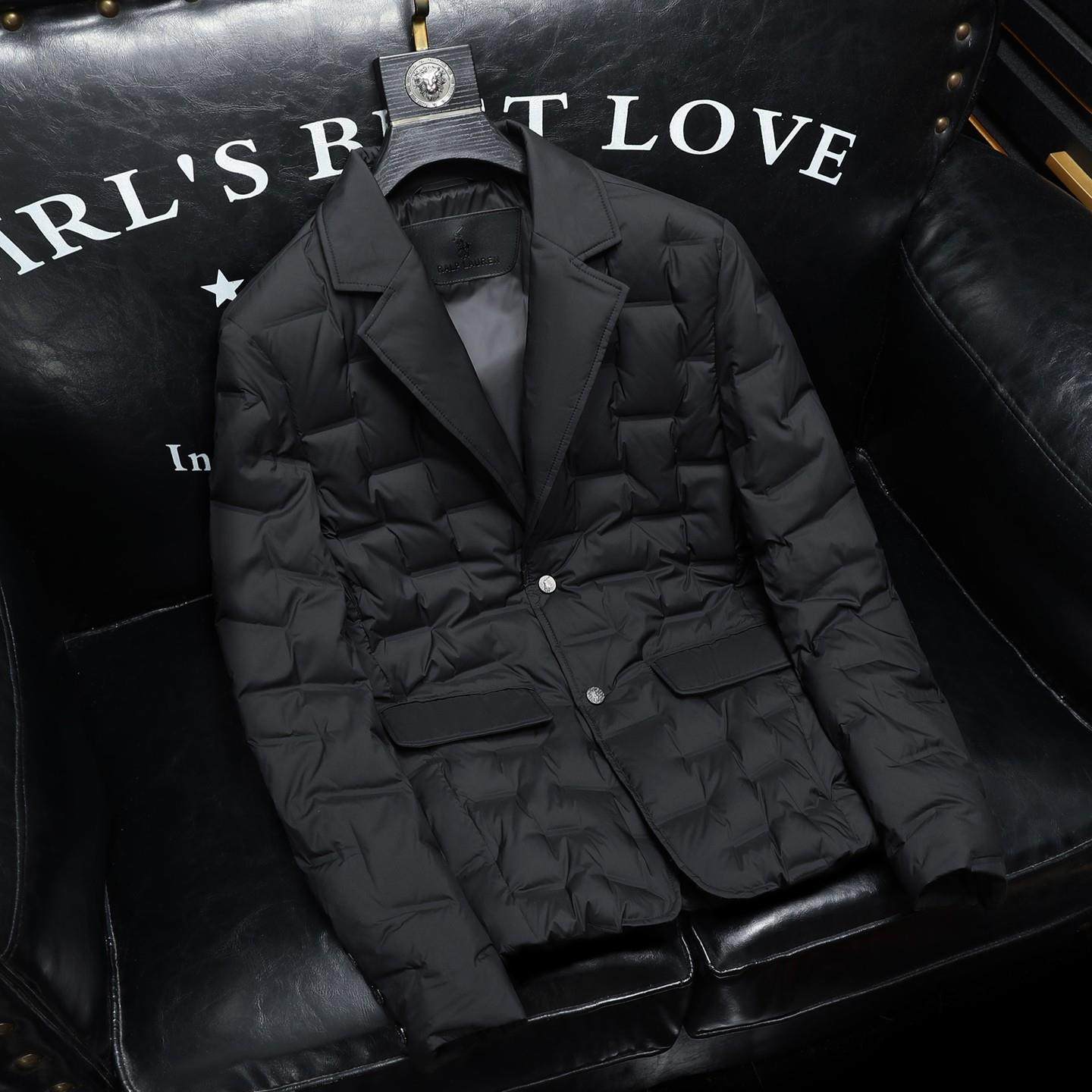 冬季新款中长款羽绒服男士白鸭绒长款围巾领保暖外套时尚轻薄西服