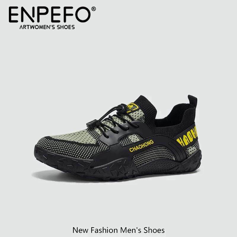 ENPEFO【法式】男鞋夏季透气网面鞋休闲运动轻便速干低帮溯溪网鞋
