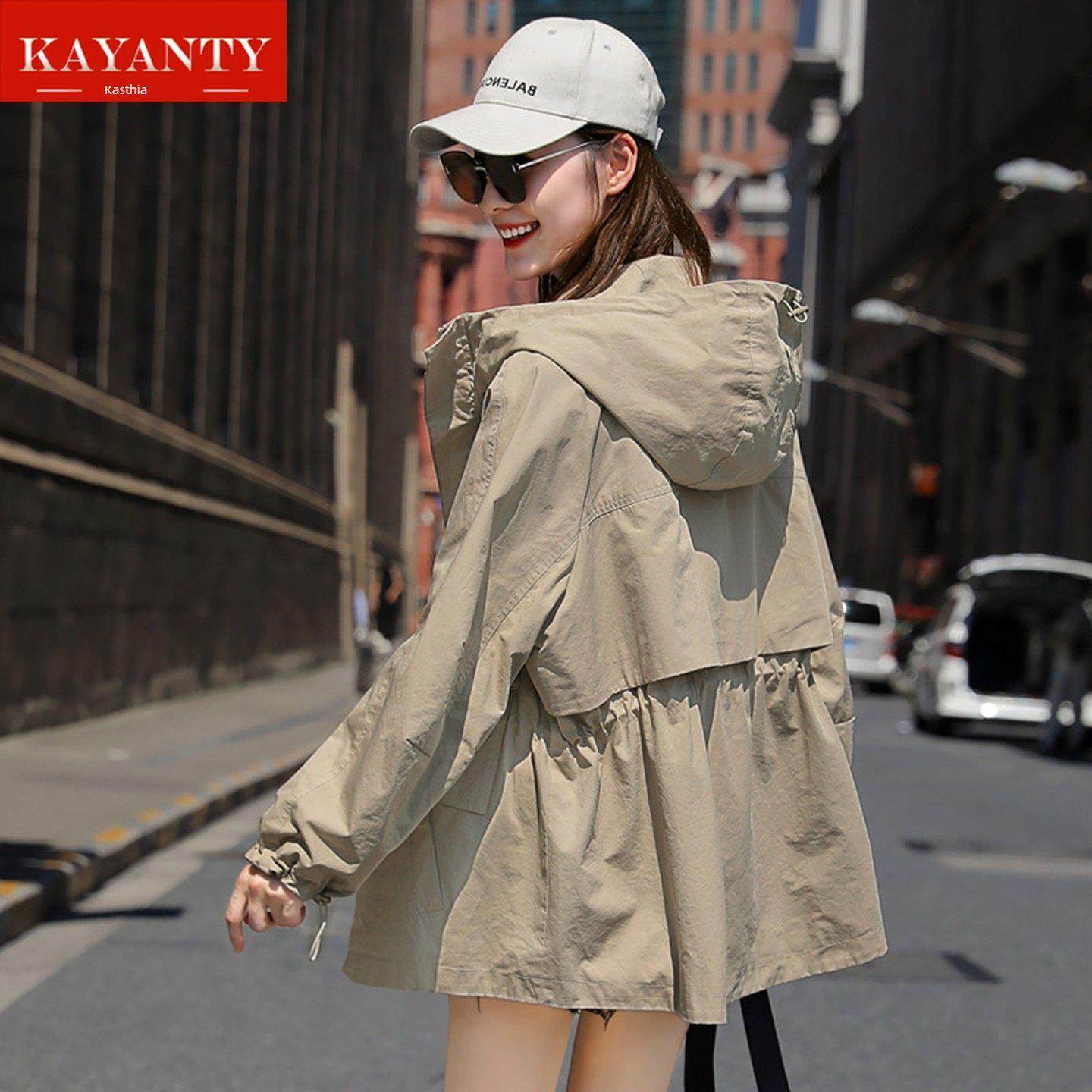 KAYANTY风衣女中长款2025秋冬新款宽松休闲高端今年流行工装外套