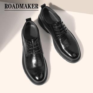 男士 增高软底商务正装 罗德梅科新款 结婚新郎皮鞋 男鞋 英伦风德比鞋