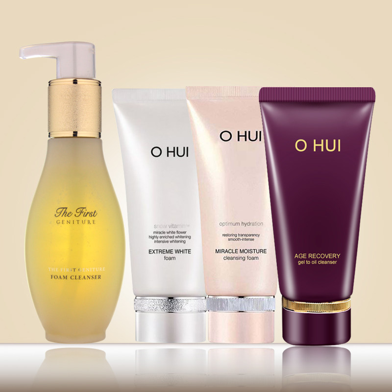 韩国ohui欧蕙洗面奶 粉色白色紫色至臻泡沫洁面乳温和深层清洁