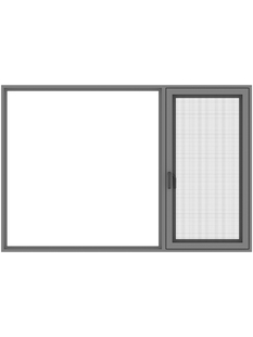 皇派断桥铝门窗封阳台 隔音窗 冠军视界101外开窗定制铝合金窗户