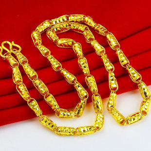 黄金项链9999足金男女款纯金链子路路通素金年轻人送老公按克