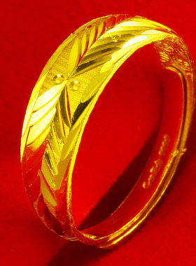 黄金戒指9999足金男女龙凤戒5G显大纯金食指环生日礼物送妈妈