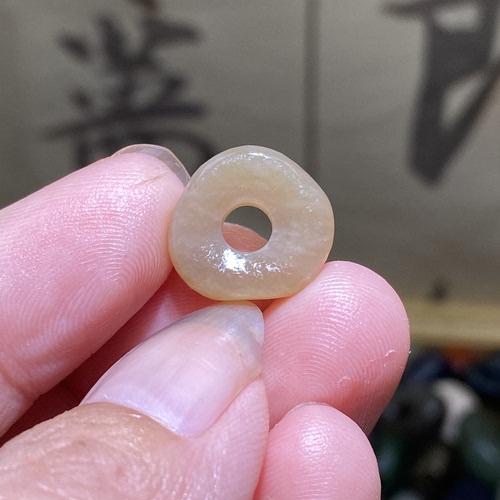 和田玉糖玉随型扣子配饰老光工艺复古风藏式手编绳手串多宝配珠