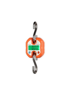 WH-C100威衡橙色台衡器电子吊秤液晶电子秤家用微型吊秤150kg