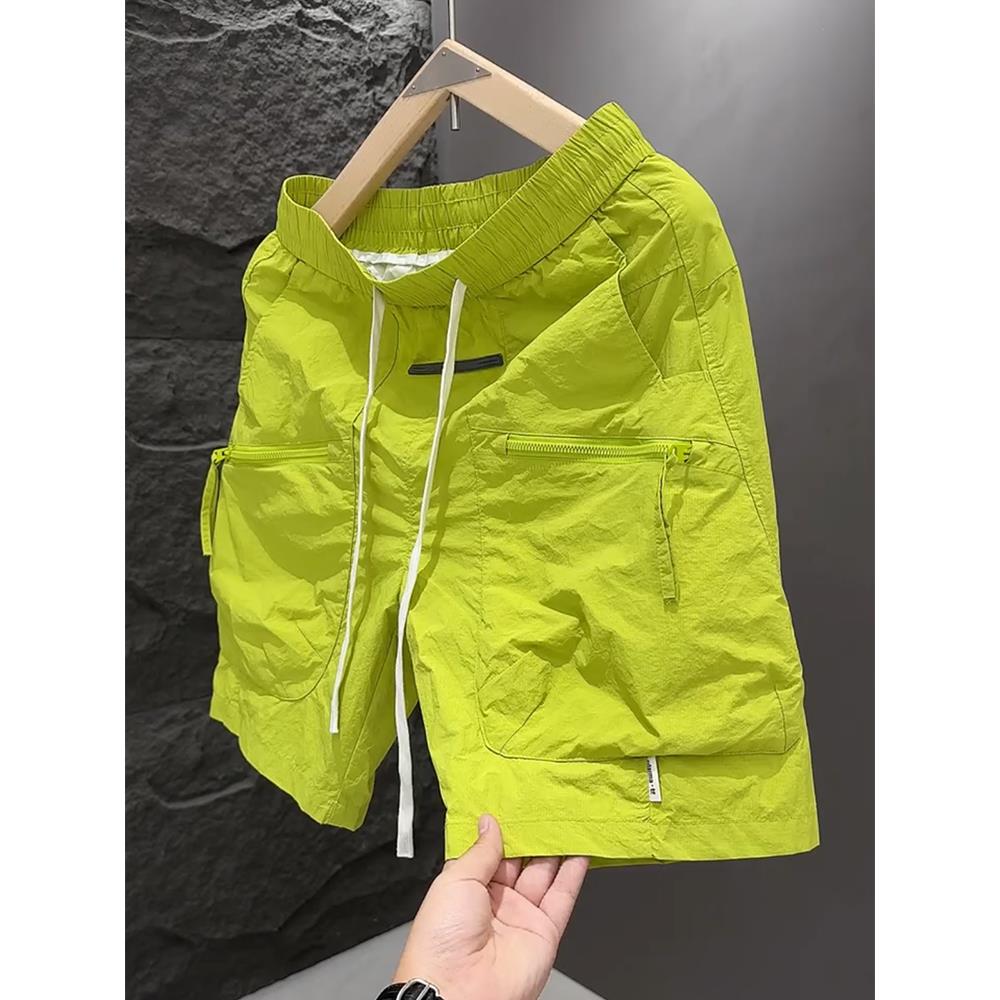 夏季新款男士速干工装短裤韩版百搭宽松情侣薄款沙滩五分裤子男款