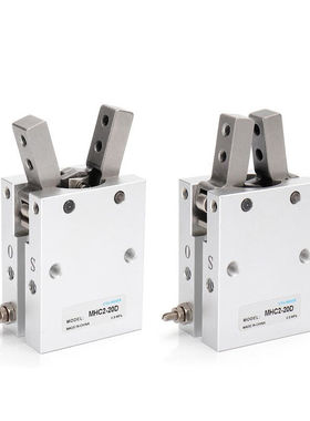 鑫官HFY气动手指气缸MHC2-10/16/20/25D/32D支点开闭型HDS夹爪气