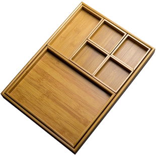 禾阳 围炉茶点盘干果盘小吃盘精致茶店零食点心盘中式竹制茶托盘