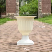 欧式 饰园艺杂货婚庆路引道具 复古奖杯罗马花盆圆形花园露台庭院装