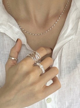 一恋甜酷龙骨关节戒指女时尚个性嘻哈朋克开口指环ins风小众食指