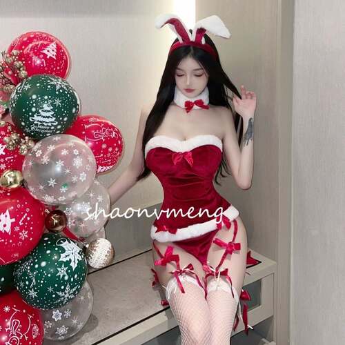 圣诞节服装网红女主播套装cosplay性感兔女装演出服新年战袍成人