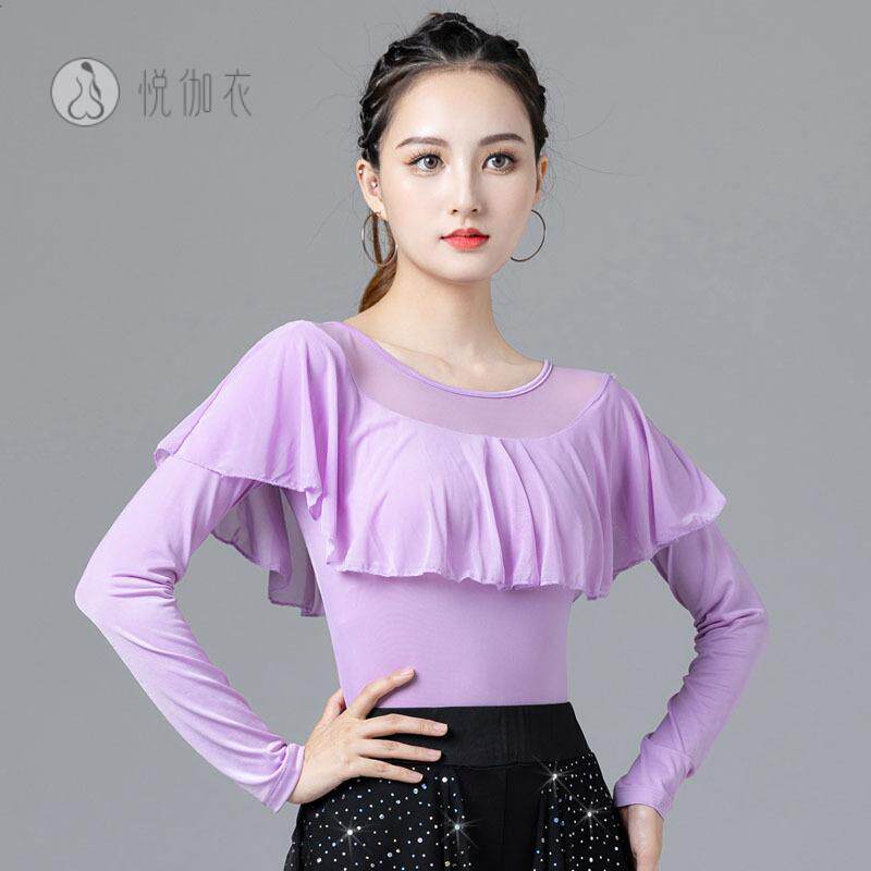 摩登舞女上衣拉丁网红广场舞服