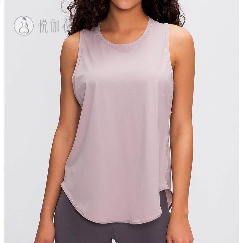 瑜伽服运动背心女宽松网纱外搭运动健身上衣袖跑步罩衫夏薄