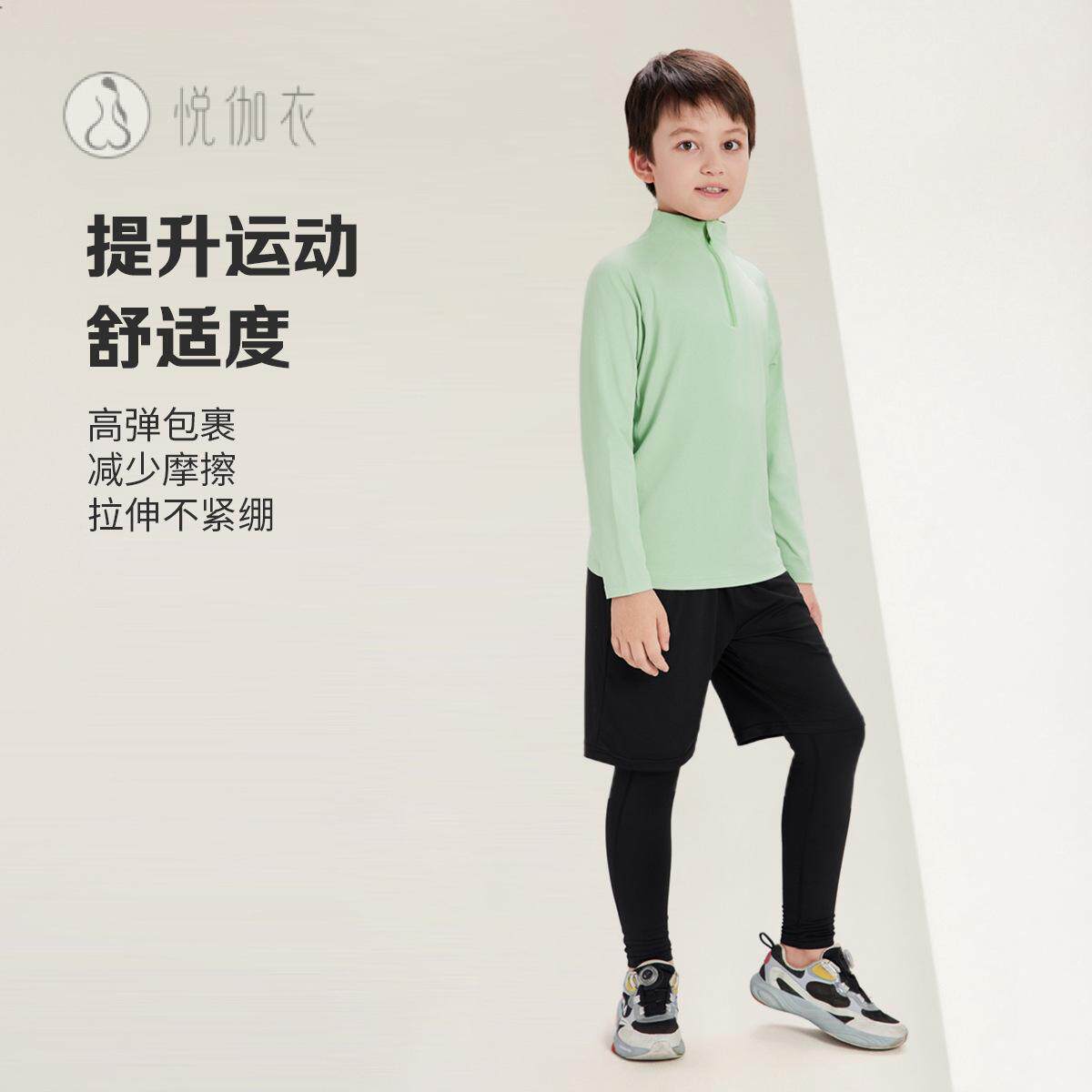 春秋童装儿童训练服足球篮球跑步运动三件套装中大男童健身速干衣