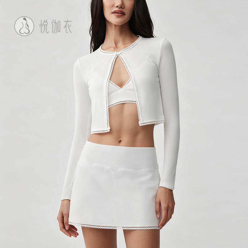 花边蕾丝文胸+高腰收腹短裙吊带