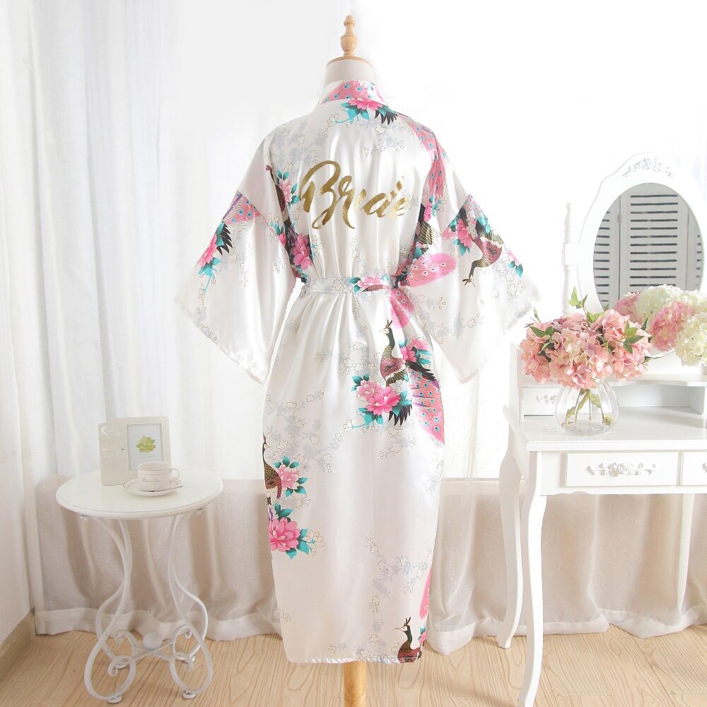 Silk Bridesmaid Bride Robe Maid Of Honor Robe Mother Of Thein the Lingerie/Men's underwear/Tracksuit , Nightwear/Bathrobes  category - from Buy2taobao.com to provide professional Taobao agent buy service